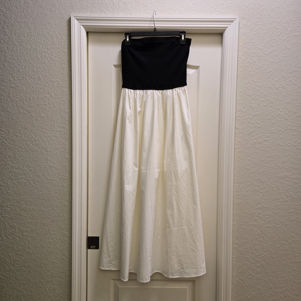 Blu Pepper Black and White Maxi Dress